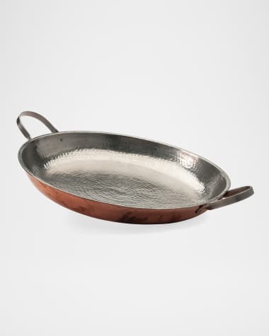 Sertodo Copper Paella Pan, 12.5"Dia.