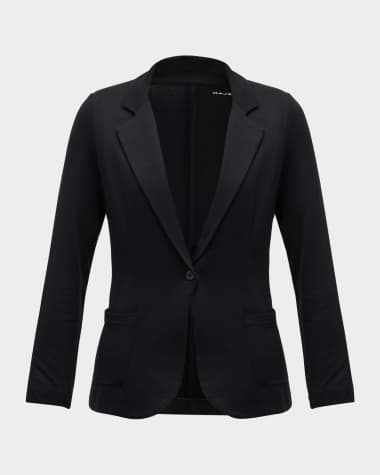 Majestic Filatures French Terry One-Button Blazer