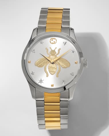 Gucci Men's Bee Two-Tone Bracelet Watch