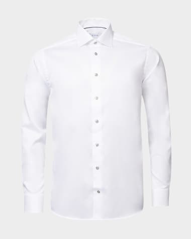 Eton Men's Slim Fit Twill Dress Shirt