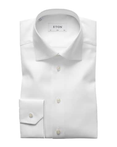 Eton Men's Slim Fit Cavalry Twill Dress Shirt