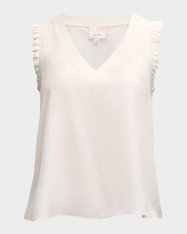 Cinq a Sept Lenore V-Neck Sleeveless Top