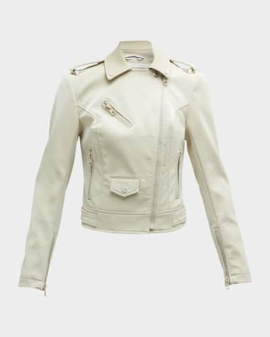 Blanc Noir City Classic Moto Jacket