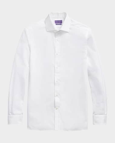 Ralph Lauren Purple Label Men's Aston Solid Poplin Sport Shirt