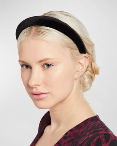 velvet gear headband thin metal hairband for women –