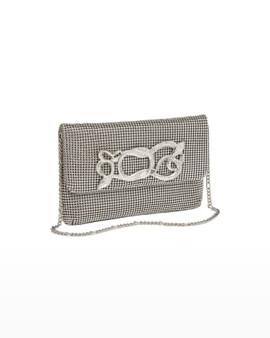Whiting & Davis Serpents Chain-Mail Clutch Bag