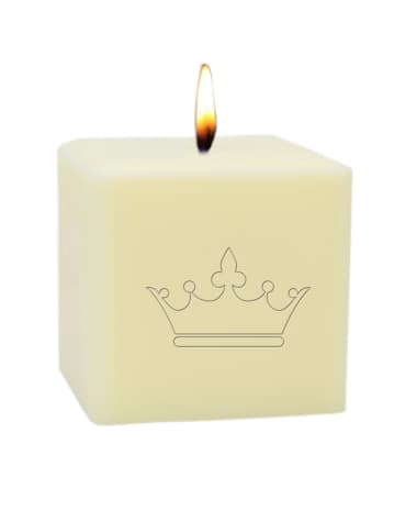 Carved Solutions 3" Eco-Luxury Crown Soy Candle