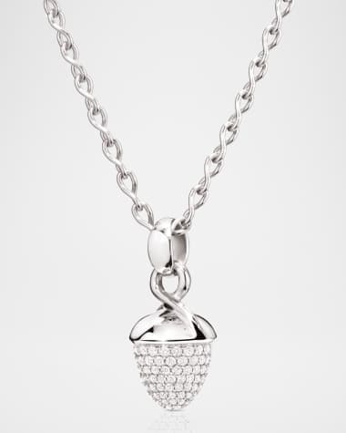 Tamara Comolli Mikado Bouquet 18K White Gold Pave Diamond Pendant
