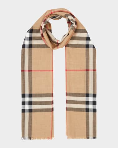 Burberry Giant Check Gauze Scarf