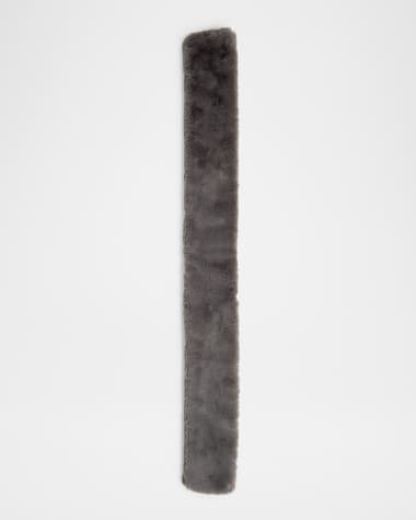 Surell Accessories Faux-Fur Pull-Through Scarf