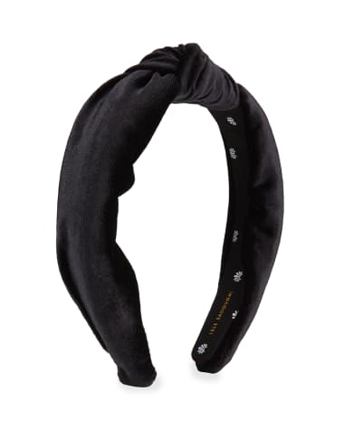 Lele Sadoughi Velvet Knotted Headband