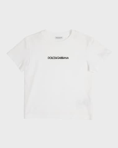 Dolce&Gabbana Kid's Logo Short-Sleeve T-Shirt, Size 8-12