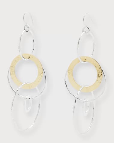 Ippolita Jumbo Hammered Jet Set Earrings in Chimera