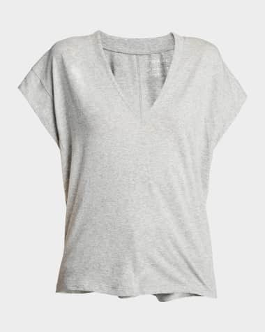 FRAME Le Mid Rise V-Neck Tee