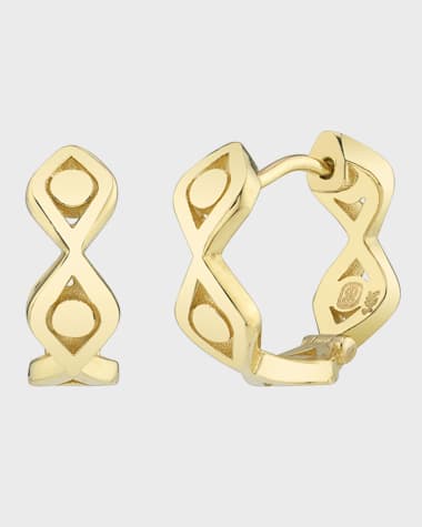 Sydney Evan 14k Evil Eye Huggie Hoop Earrings