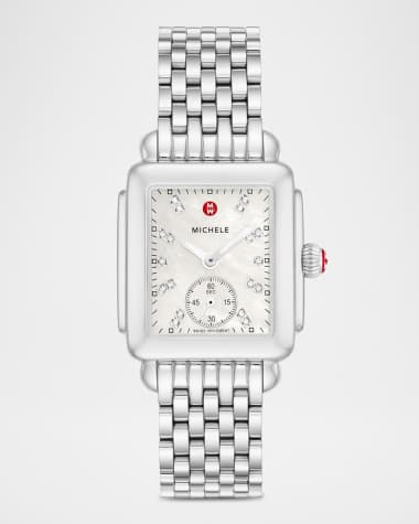 MICHELE Deco Mid Diamond Dial Watch
