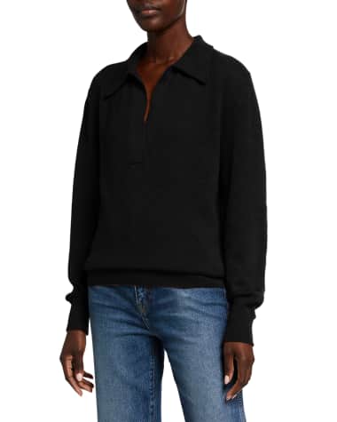 Khaite Jo Cashmere Featherweight-Knit Sweater