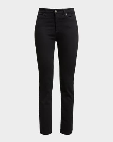 AG Jeans Mari High-Rise Slim Straight Jeans