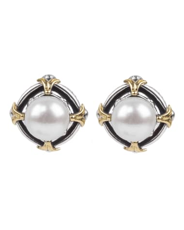 Konstantino Kleos 7.5-8mm Pearl-Post Earrings