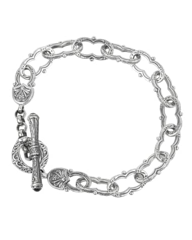 Konstantino Kleos Silver Figure 8-Link Bracelet