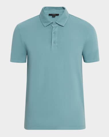 Vince Men's Garment-Dyed Polo Shirt