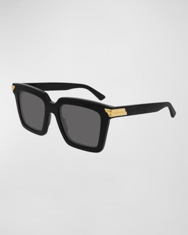 Bottega Veneta Chunky Square Acetate Sunglasses