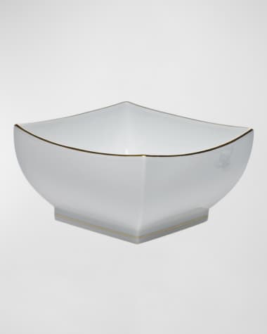 Herend Golden Edge Large Square Bowl