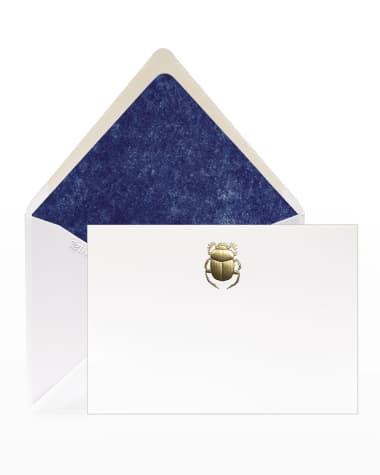 Bell'INVITO Scarab Stationery Set, Box of 12