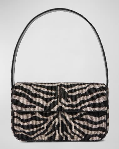 STAUD Tommy Two-Tone Beaded Shoulder Bag