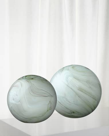 Jamie Young Cosmos Glass Balls, Set of 2