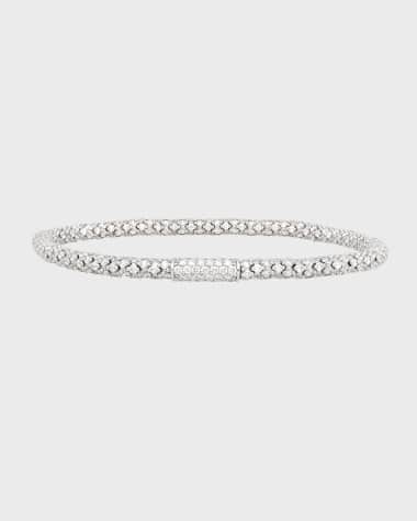 Roberto Demeglio GIOCONDA 18k White Gold All-Diamond Stretch Bracelet