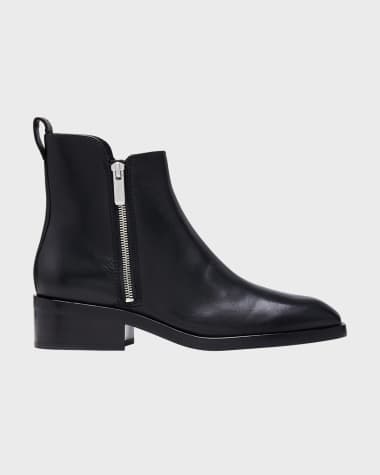 3.1 Phillip Lim Alexa Leather Zip Booties