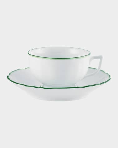 Raynaud Touraine Double Filet Green Tea Saucer