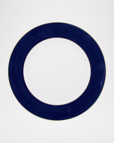 Raynaud Horizon Blue de Four Filet Gold Buffet Plate