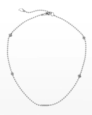 LAGOS Caviar Icon Fluted Station Necklace