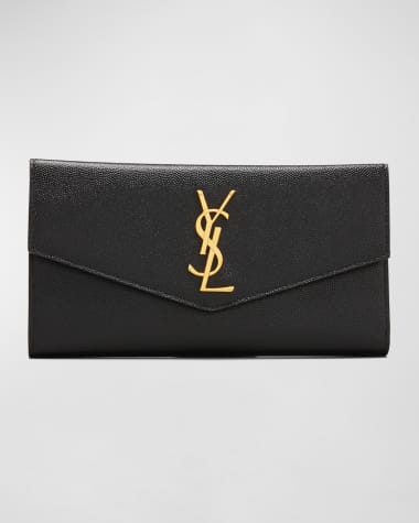 Envelope leather handbag Saint Laurent Black in Leather - 21160747