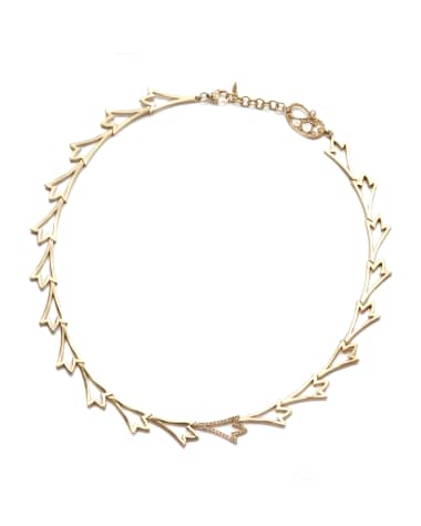 COOMI 20K Sagrada Labyrinth Diamond Necklace