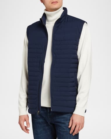 Fisher + Baker Men's Passage Puffer Zip-Front Vest