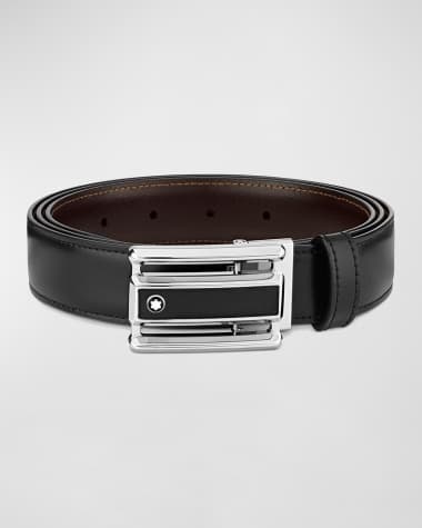 Montblanc Men's Reversible Cut-To-Size Business Belt