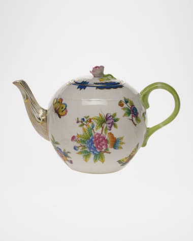 Herend Queen Victoria Blue Teapot