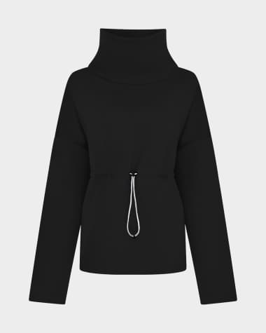 Varley Barton Sweat Funnel Neck Pullover Sweatshirt