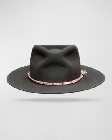 Worth & Worth by Orlando Palacios Men's Mule Kick Beaver Felt Fedora Hat