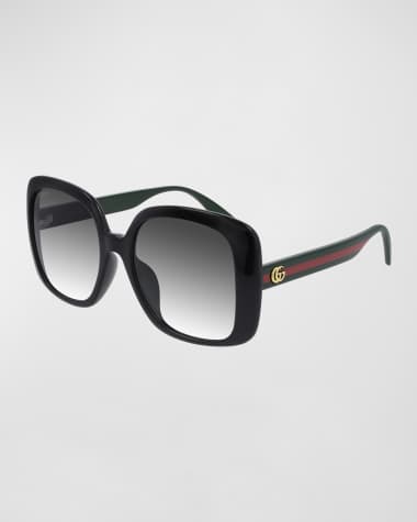 Gucci Square Web Arms Sunglasses