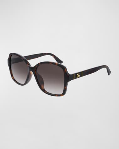 Gucci Square Monochromatic Sunglasses