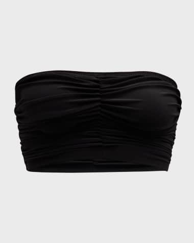 Norma Kamali Cropped Slinky Bra Bikini Top