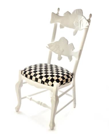 MacKenzie-Childs Outdoor Courtly Check Fish Chair