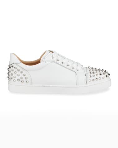 Christian Louboutin Viera 2 Spikes Leather Low-Top Sneakers