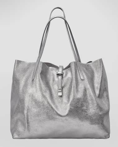 Gigi New York Luna Metallic Mixed Leather Reversible Tote Bag