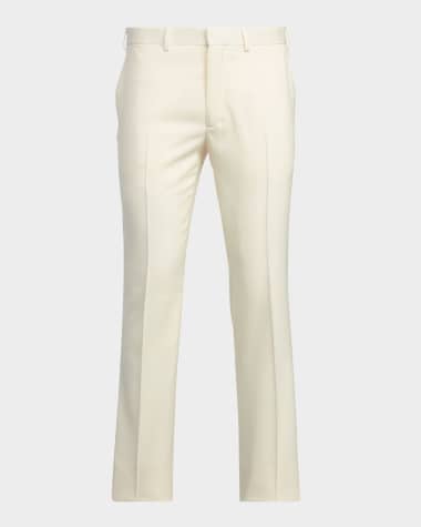 Ralph Lauren Purple Label Men's Wool Straight-Leg Trousers