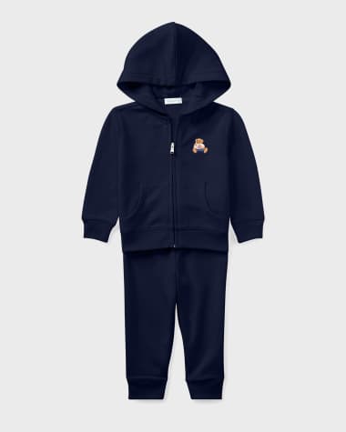 Shop Polo Ralph Lauren Baby Boy's Fleece Bomber Jacket & Joggers